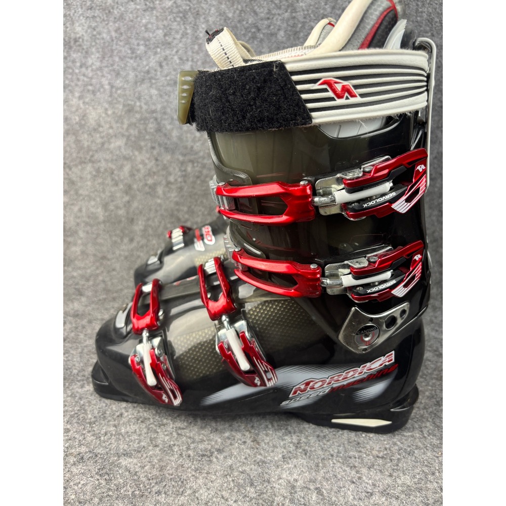 Nordica Speedmachine 110 Ski Boots Mens 26.5 Black Red Performance Downhill